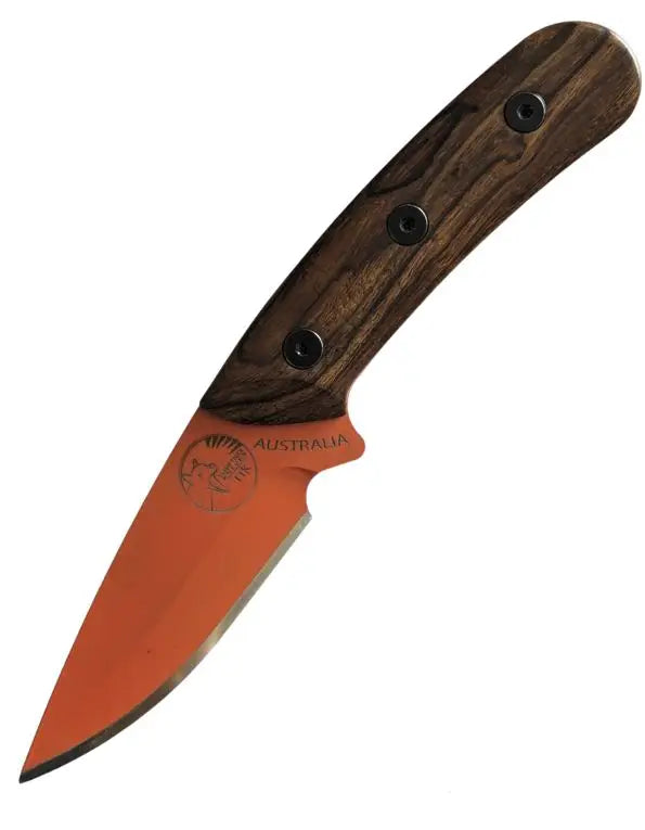Australian Made Fixed Blade Drop Point,Desert Ironwood