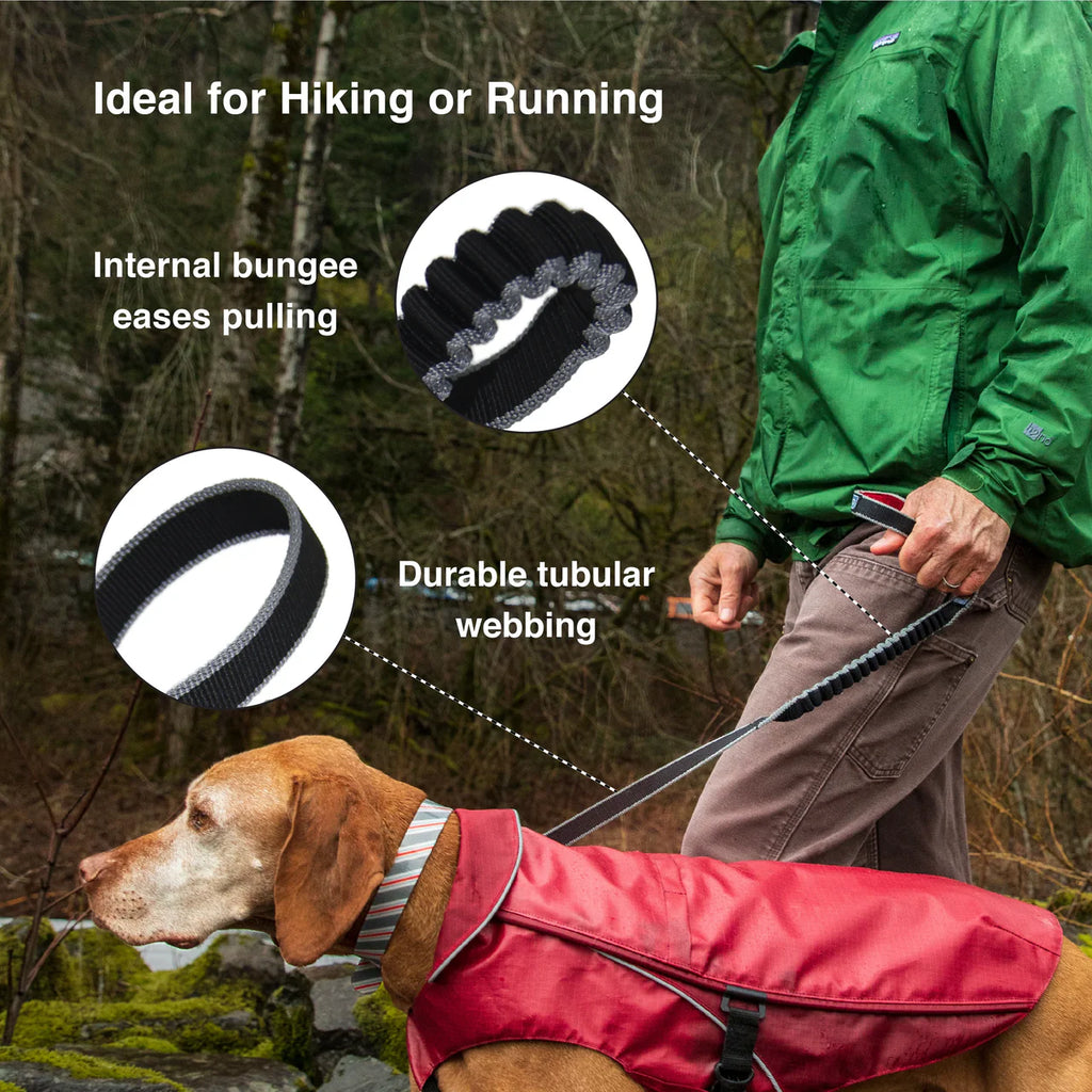 Kurgo Springback Dog Leash - Hiking & Running Leash