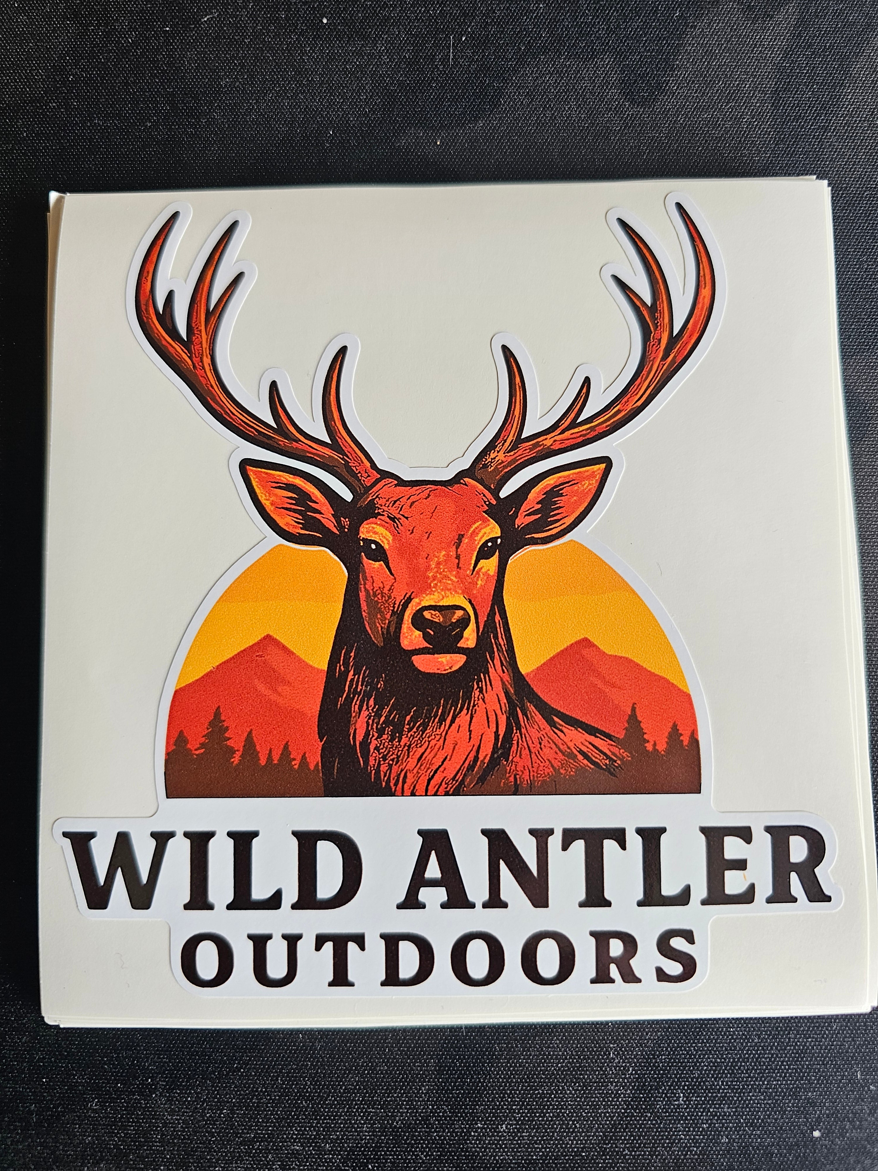 Wild Antler Outdoors Die Cut Sticker
