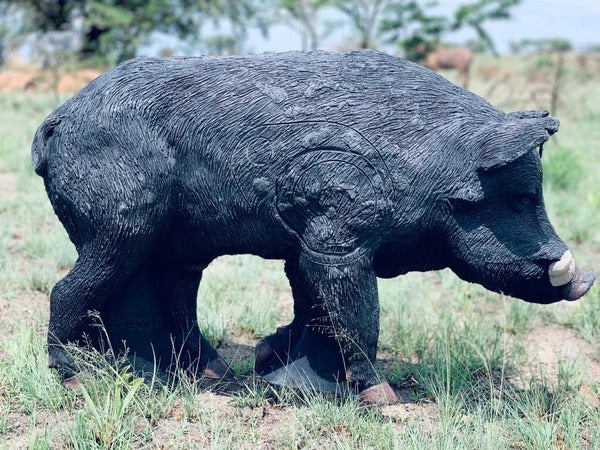 Wildcrete Australian Feral Boar 3D Archery Target - Black