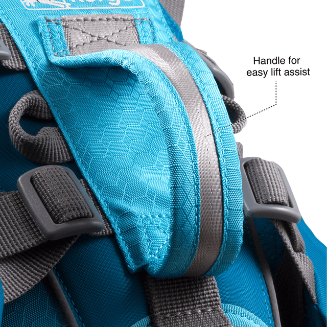 Kurgo Big Baxter Backpack Dog Harness in Coastal Blue