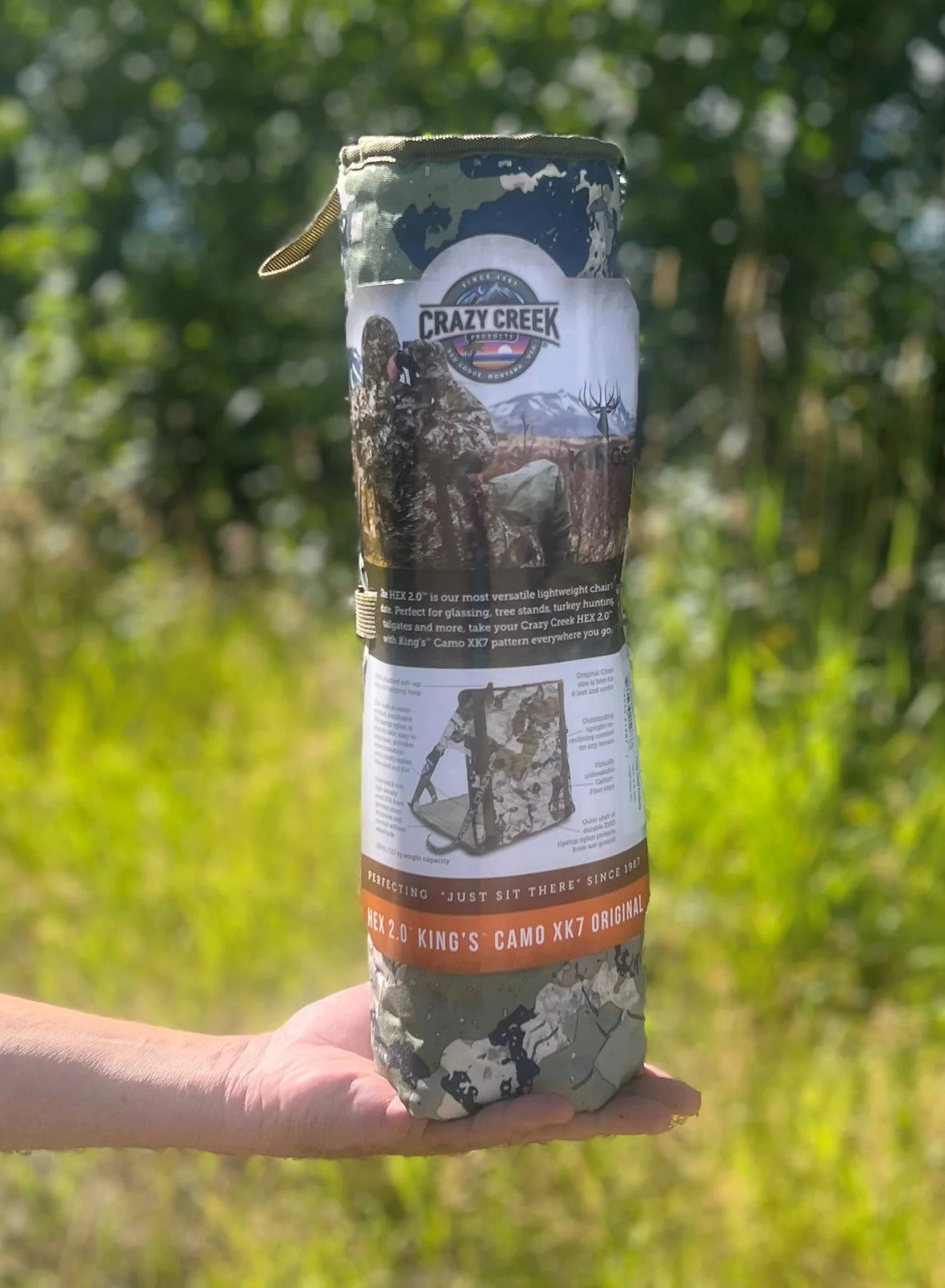 Crazy Creek Hex 2.0 Longback Chair Kings Camo